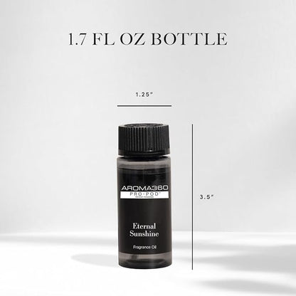 Aroma360 - Eternal Sunshine Pro Pod Fragrance Oil Blend | Hotel Inspired Luxury Essential Oil Diffuser | Aromatherapy Scent Diffuser Oil | Satsuma, Golden Bamboo and Cedar 1.7 fl oz, 50 mL