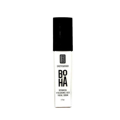 Greyfeather Hyaluronic Acid Serum for Face – Hydrating, Brightening & Anti-Aging Formula with Vitamin C, Niacinamide, Aloe & Botanical Extracts – Natural, Skin-Loving Serum for Radiant Glow (1.7 oz)