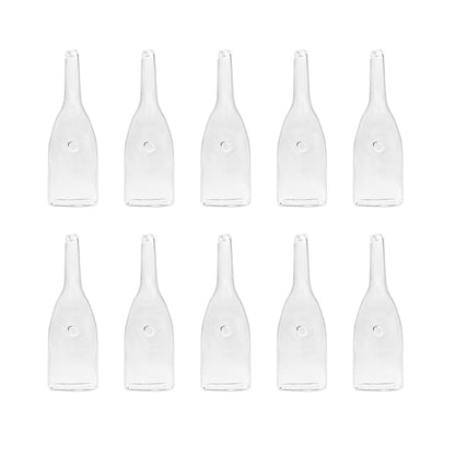 Elitzia Four Types Of Blackhead Absorbing Glass Tube Types Multiple Use Beauty Machine Accessories 10/set Of The Same Type ETD215SA (Flat Shape)