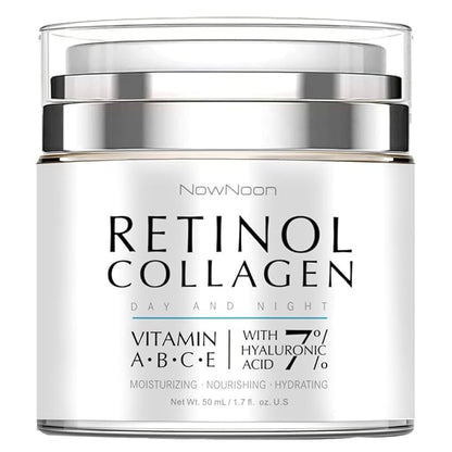 Collagen, Retinol & Hyaluronic Acid Face Cream - Anti-Aging Face Moisturizer Cream for Neck & Body Tightening Skin, Daily Moisturizer Face Cream for Women and Men - 1.7 fl.oz.