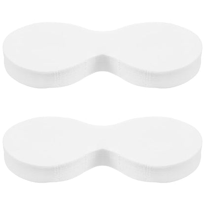 Sibba 200 Sheets Disposable Non Woven Eye Care Cotton Paper Facial Eye Pads Spa DIY Clear Eye Mask Paper Eye Pillow Covers Eye Care Masks for Skincare Spa Wrap Moisture