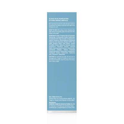 BLUE PEARLSATION 8 Hydra Marine Ampoule - Enriched with Hyaluronic Acid for Dual-Layered Skin Hydration & Panthenol Nourishment - Ideal for Sensitive Skin Types – 1.69 floz