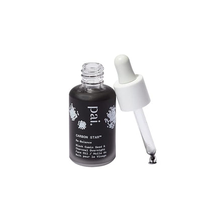 PAI SKINCARE - Organic Carbon Star Detoxifying Overnight Face Oil | Natural, Vegan, Sensitive Skincare (1 fl oz | 30 ml)