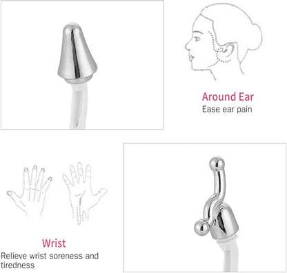 6 in 1 Electric Face Nose Massager, Body Wrinkle Tighten Skin Massage Tool