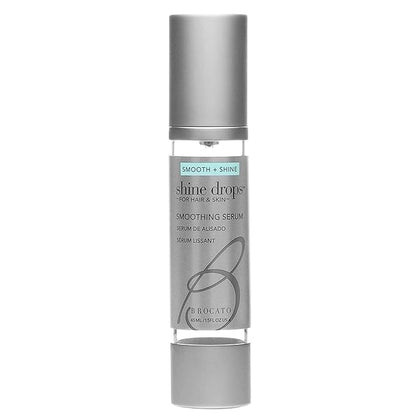 Shine Drops Smoothing Serum, 1 Oz | Shine Enhancer for Dry, Damaged Hair & Skin | Anti Frizz Control & Radiance & Luminosity Enhancing Serum with Organic Jojoba Oil