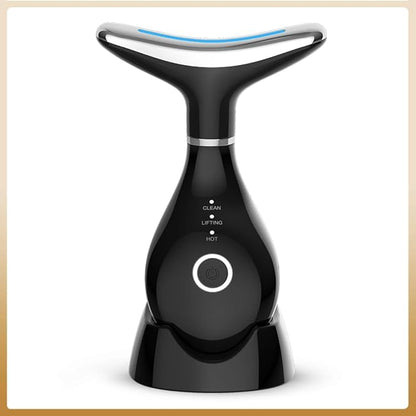 Home face and Neck Anti-Wrinkle and Anti-Aging Beauty Tool, Convenient 3-in-1 Skin Care Facial Massager, Face Shaping Tool, Vibration for Daily use at Home (White)