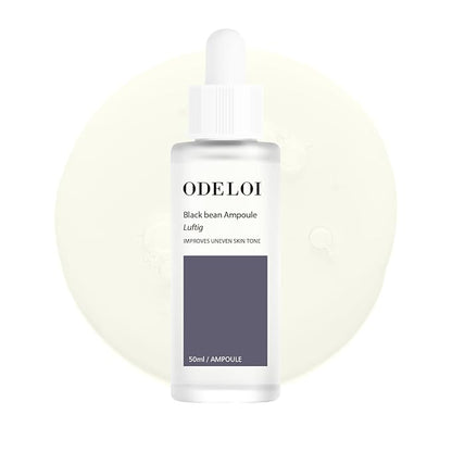 Black bean Ampoule Luftig, Skin Calm Ampoule with Skin Vitalizing, for Sensitive and Combination Skin, Mild Ampoule for Face, Korean Skin Care 1.69 fl.oz.