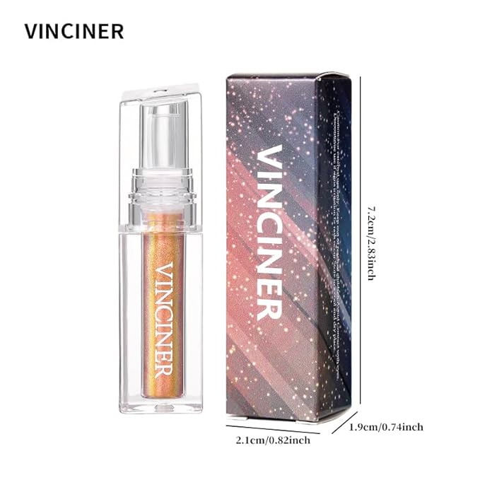 Pink Glitter Lipstick Diamond Metallic Shimmering Liquid Lipstick,High Shiny Lip Gloss Long Lasting Smudge-Proof Transfer-Proof Sparkle Glitter Lipstick & Eyeshadow,Aurora Glossy Lip Gloss Makeup(06#)