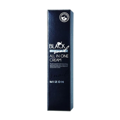 MIZON Black Snail All In One Cream Intensive Korean Skin Care Facial Moisturizing Snail Mucin Extract Travel Size (1.18 fl oz)