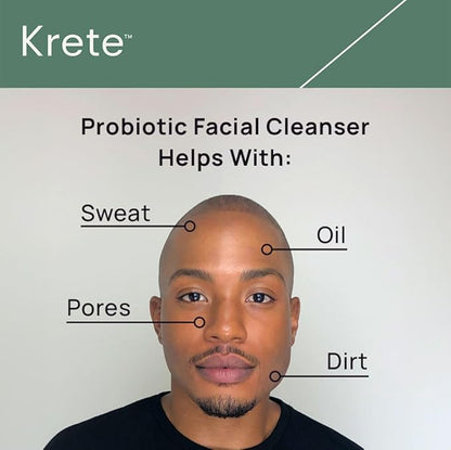 One-Two Punch with Probiotic Facial Cleanser & Facial Serum for Men – Moisturize, Hydrate, and Protect Your Skin in 30 Seconds