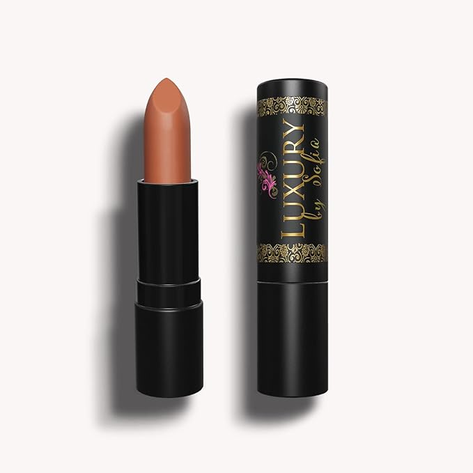 Organic Lipstick | Natural, Non-Toxic, Moisturizing, Long-Lasting & Highly Pigmented | Organic Butters, Botanical Extracts & Essential Plant Oils | Vibrant Colors (Brown Rose)