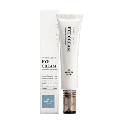 Hydro Boost Eye Cream Hyaluronic Acid Shea Butter Panthenol Deep Hydrating and Nourishing Korean Skincare (0.85 fl oz/25ml)