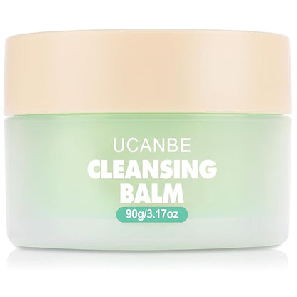 UCANBE Cleansing Balm Makeup Remover - 3.17oz, Natural Gentle, Deep Cleaning, Makeup Cleansing Balm for Waterproof Eye Face Lip Makeup, Made for All Skin Types