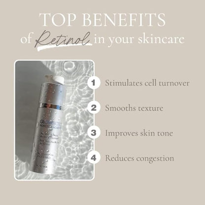 Glowbiotics Advanced Retinol Renewal Treatment: Nightly Anti-Aging Cream for Smoother, Brighter Skin | Firms & Reduces Pores with Retinol