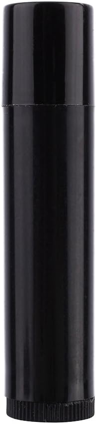 Ymiko 100PCS Black lipstick Tube, DIY Lipsticks Lip