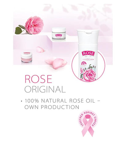 Bulgarian Rose Oil Moisturizing Body Care 3 Piece Gift Set - Natural Rose Body Lotion, Natural Rose Body Wash, Natural Rose Hand Cream