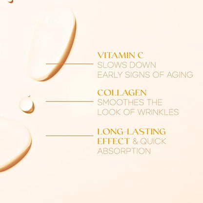 Vitamin C & Collagen Day & Night Face Moisturizer Cream - Dermatologist Tested, Brightening, Anti-Aging, Clean Beauty, Cruelty-Free Korean Skincare for All Skin Types - 1.69 oz (2-Pack)