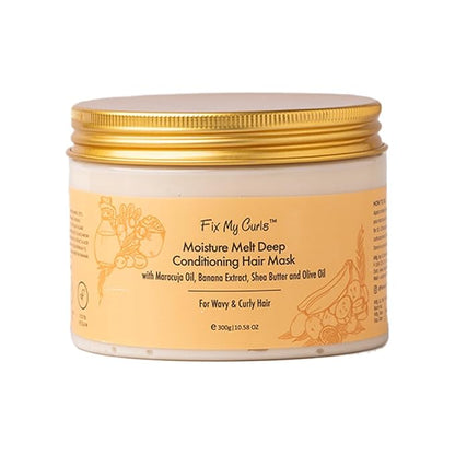 Moisture Melt Deep Conditioning| Hair Mask for Dry, Damaged, and Chemically Treated Hair| 8 Magical Oils, Shea Butter, Vitamins| Pro-Keratin Bond Repair |Weekly Revitalization, (10.58oz)