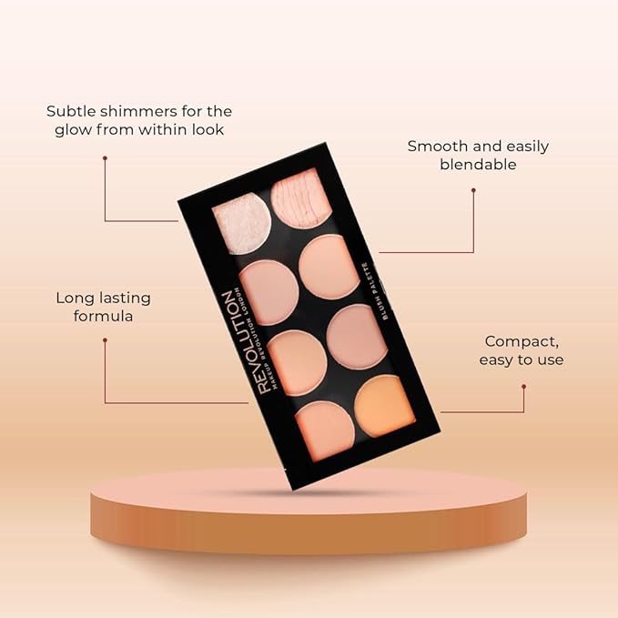 Makeup Revolution Ultra Blush Makeup Palette, Bronzer & 13g