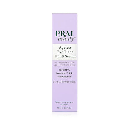 PRAI Beauty Ageless Eye Tight Uplift Serum, Anti-Aging and Hydrating Eye Serum, For Instantly Ageless Brow and Eyelid Area, 0.5 Oz