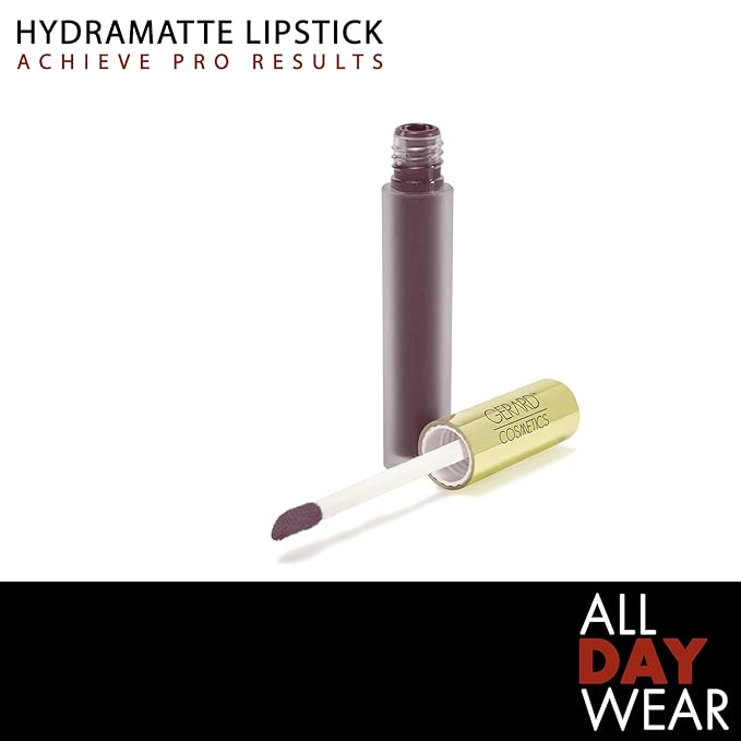 Gerard Cosmetics HydraMatte Liquid Lipstick Iced Mocha | Brown Lipstick with Matte Finish | Long Lasting and Non-Drying | Super Pigmented Fully Opaque Lip Color