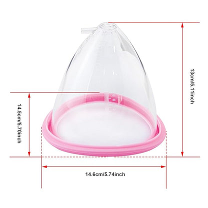 Elitzia Accessories Cup 70 80 90 105 120 One Pair Breast Enlargement Vacuum Pump Cups Shape Breast Lifting Machine Digital Breast Beauty Salon Spa Equipment Professional Beauty Instrument
