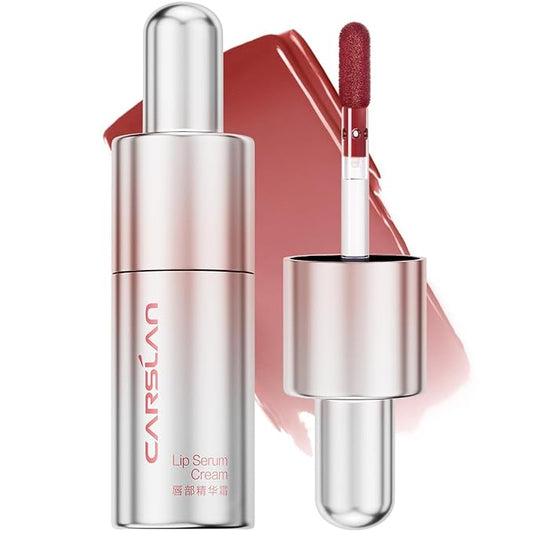 Hydrating Lip Serum Cream, Longlasting Moisturizing, Lightweight Lip Gloss, Semi-Matte Lipstick with Vitamin E, Crithmum Maritimum Essential oil, C201