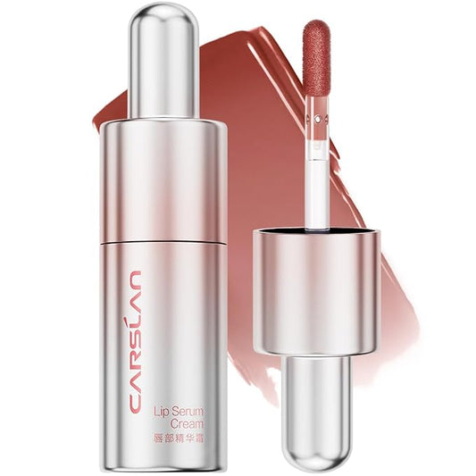 Hydrating Lip Serum Cream, Longlasting Moisturizing, Lightweight Lip Gloss, Semi-Matte Lipstick with Vitamin E, Crithmum Maritimum Essential oil, C202