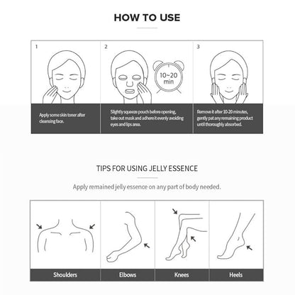 I'M SORRY FOR MY SKIN Jelly Face Mask Korean Skin Care, Hydrating Face Masks Skincare Set, Self Care Items for Glow Beauty, Teacher Appreciation Gifts for Women, Pack of 10 (Cooling SOS Soothing Mask)