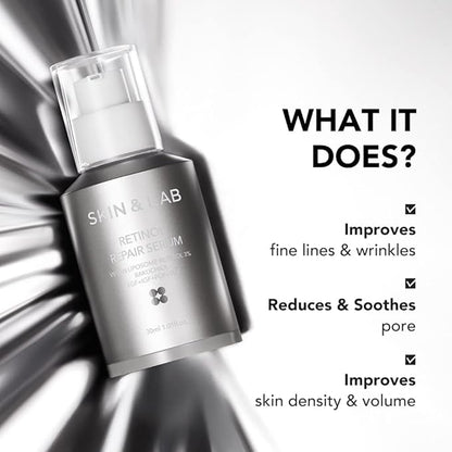 [SKIN&LAB] Wrinkle and Pore Care Skincare Set: Includes Retinol Serum and Niacinamide Serum
