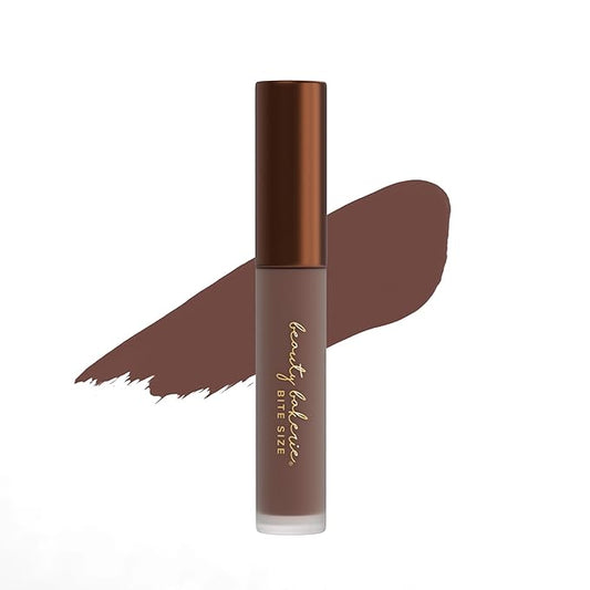 Beauty Bakerie Bitesized Lip Whip Long Lasting Liquid Lipstick for Women, Waterproof Lip Color, Smudge Proof Lip Stain Matte, 2.5mL, Brown Suga