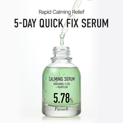 Parnell Panthenol 5.78% | 30ml / 1.01 fl.oz. | Heartleaf Calming Serum, soothing & moisturizing serum, korea skin care, korea beauty