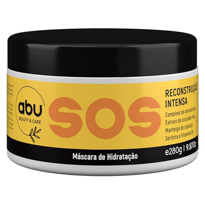 Abu Beauty & Care Brazilian Hair Mask Deep Reconstruction Complete Hair Restoration - Máscara Capilar Reconstrução Profunda Restauração Completa dos Cabelos 280G