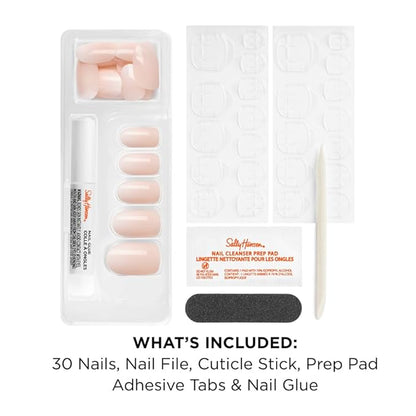 Sally Hansen Instant Cuticle Remover and Salon Effects Ombre-Lievable Press On Nails Kit, Nail Treatment and Manicure Set