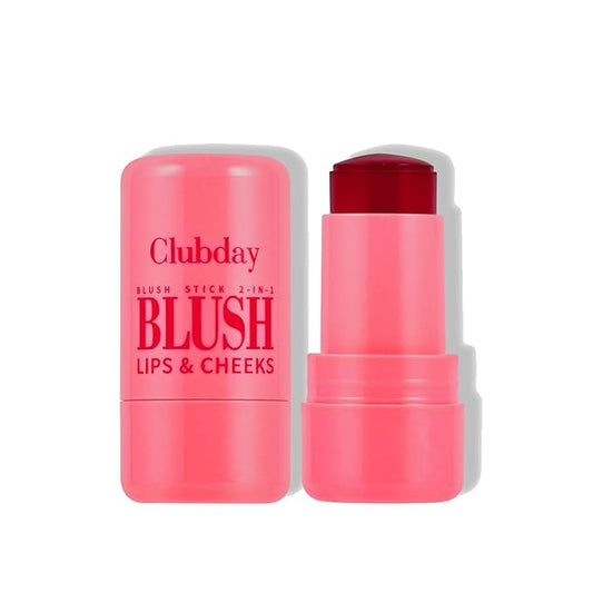 Cooling Water Jelly Tint Blush, Multi-Use Lip Stain Tint & Cheek Stick, Chill Poppy Pink Lip Gloss -1,000+ Swipes Per Stick Longlasting & Non-Stick Watercolor Effect Vivid Color (# 03)