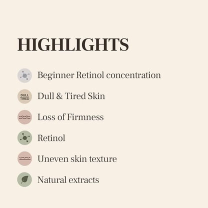 Miracle Youth Eye Cream Retinol 0.1% for beginners 76% Natural Ingredients, Shea Butter Squalane Depuff Eye Area Korean Skincare (0.85 fl oz/25ml)
