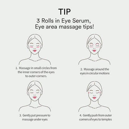 Farmstay Retinol Roll-on Eye Serum with 2% Niacinamide & Collagen – Hydrating Korean Eye Roller for Dark Circles, Puffy Eyes & Wrinkles – 0.84 fl. oz.