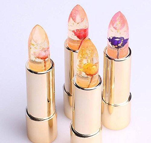 Moisturizer lipsticks Lips Care Surplus Bright Flower Jelly Lipstick 4g x 4 PCS SET