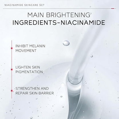 Niacinamide Skincare Set: 4pcs Beauty Kit