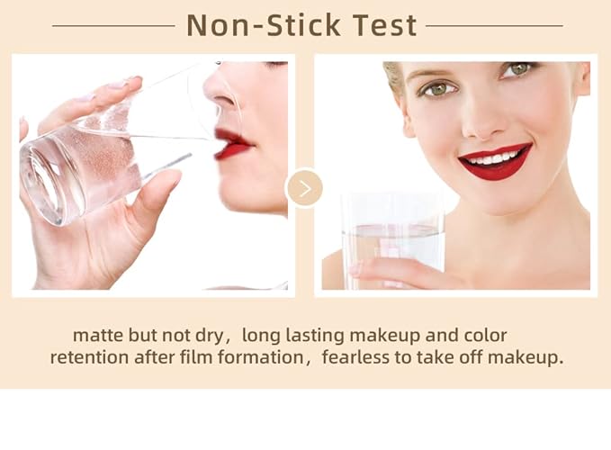 12Pcs Makeup Matte Lipstick Lip Kit, Non-Stick Cup Not Fade Velvety Liquid Lipstick Waterproof Long Lasting Durable Nude Lip Gloss Beauty Cosmetics Gift Box Makeup Set Kit (Natural Lip Collection)