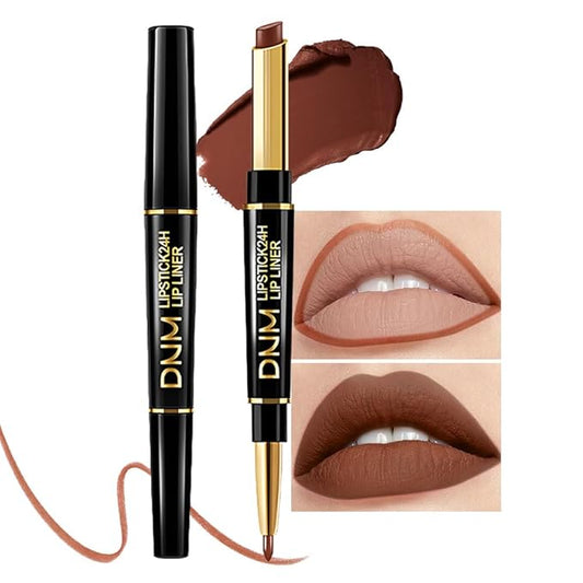 evpct 1Pcs Dark Deep Brown Matte Lip Line