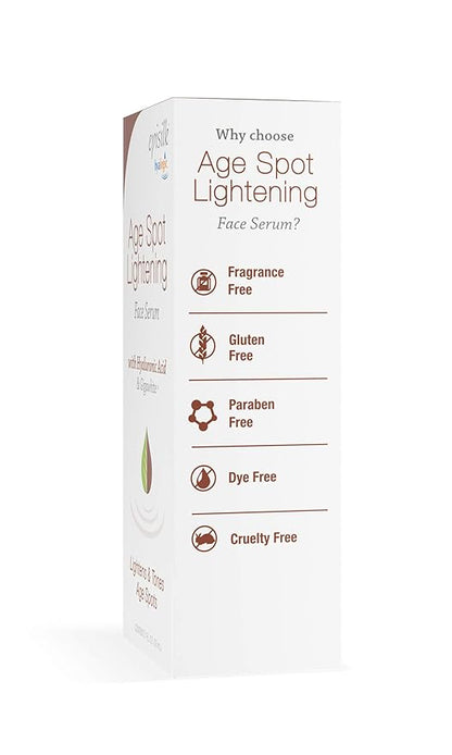 Age Spot Face Serum - Dark Spot Corrector Enriched w/Hyaluronic Acid & Gigawhite - Episilk Brightening Serum to Lighten & Tone Age Spots & Wrinkles & Fine Lines 1 Fl. oz. - Hyalogic Brand