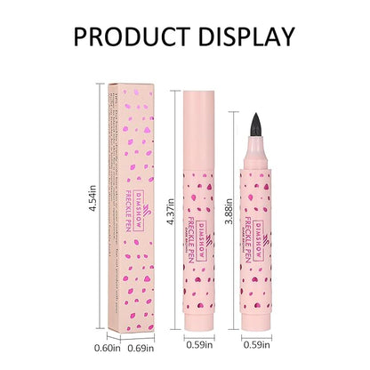 Erinde 2PCS Freckle Pen, Natural Lifelike Freckle Makeup Brown&Light Brown