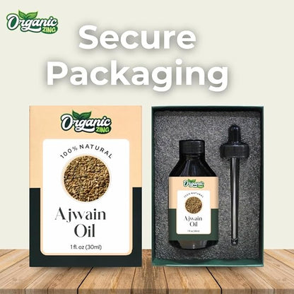 Ajwain (Trachyspermum Ammi) Oil | Pure & Natural Essential Oil for Skincare, Hair Care & Massage - 30ml/1.01fl oz