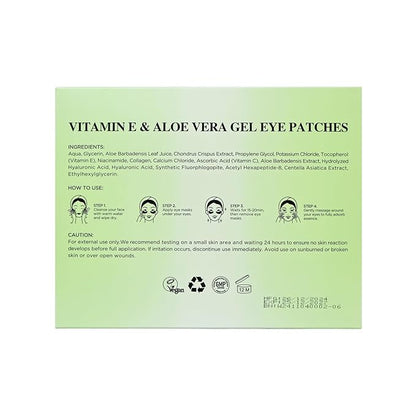 Under Eye Patches for Dark Circles,Puffy Eyes,20 Pairs Face Masks SkinCare With Vitamin E and Aloe Vera Gel for Rejuvenate
