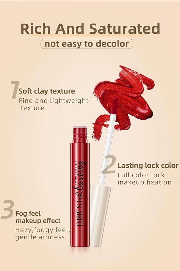 12Pcs Makeup Matte Lipstick Lip Kit, Non-Stick Cup Not Fade Velvety Liquid Lipstick Waterproof Long Lasting Durable Nude Lip Gloss Beauty Cosmetics Gift Box Makeup Set Kit (Natural Lip Collection)