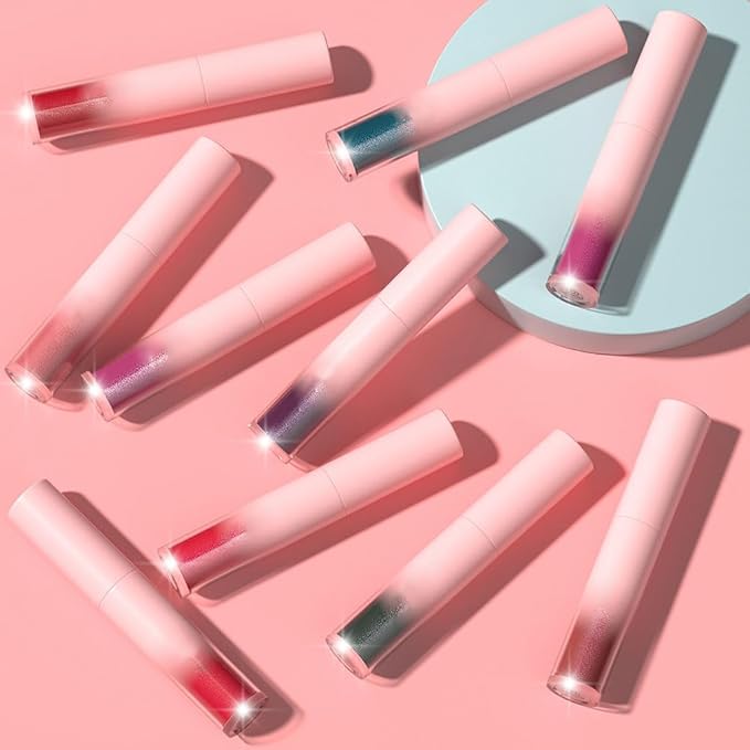 Matte to Glitter Liquid Lipstick Lip Makeup,Diamond Shiny Brown Nude Pink Glitter Sparkly Glossy Metallic Shimmer Sparkle Waterproof Lipstick Lip Gloss for Women Lip Stain Long Lasting 24 hours