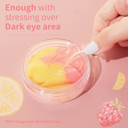 SNP [K Beauty Dual Pop Eye Patch | Eye Mask for Hydrating,Moisturizing and Firming All Skin Types | Treatment for Wrinkle and Puffy Eyes | Korean Skincare Eye Mask | 30 Patches