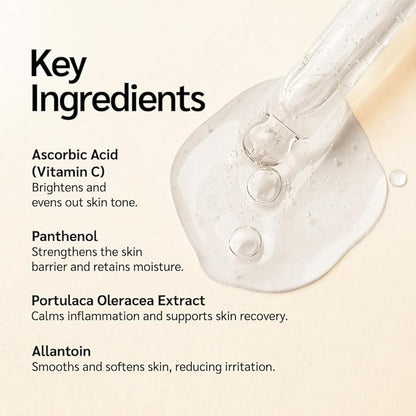 Vitamin C Booster Serum - Glowing, Rejuvenating & Enhancing Skin Radiance | Antioxidant | Lightweight | Korean Skincare (1 Fl Oz / 30ml)