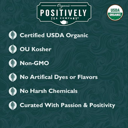 Organic Positively Tea Company, Very Berry Citrus, Herbal Tea, Loose Leaf, 4 Ounce